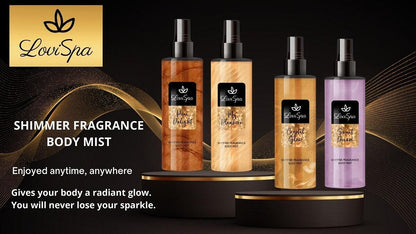BODY MIST PREMIUM AMB PURPURINA DOLÇA 200ML