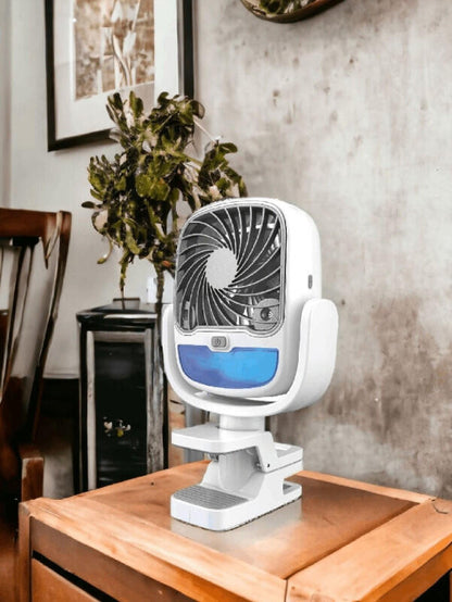 Ventilador De Aire Frio Humidificador Con Pinza