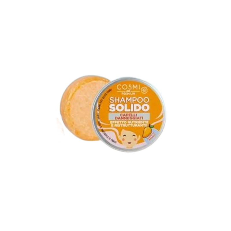 🍃 Champú Sólido de Mango 55g – Limpieza Natural, Aroma Exquisito y Cero Plástico