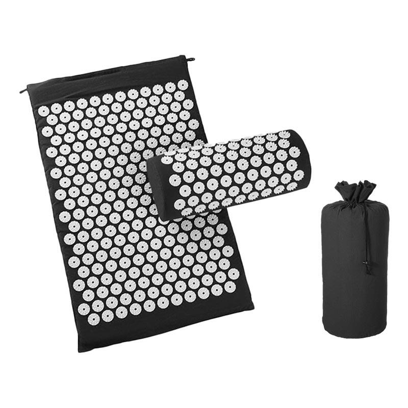 Esterilla de Acupresión Negra – Relajación, Alivio y Energía Natural Desde Casa