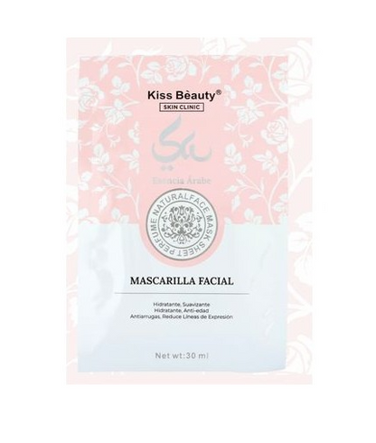 Mascarilla Facial Essence Árabe Kiss Beauty 30 ml (hidratación intensa y luminosidad natural) 1UNIDAD