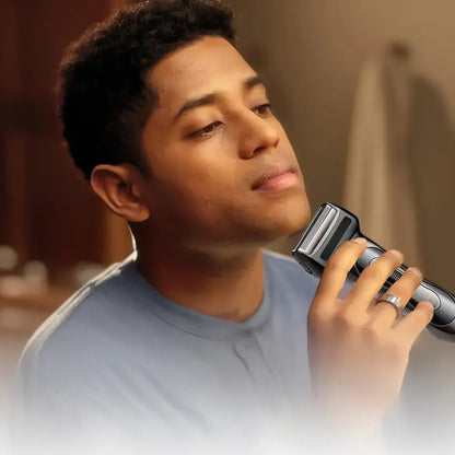 Máquina de Barbear Elétrica 3 em 1 para Barba, Nariz e Cabelo