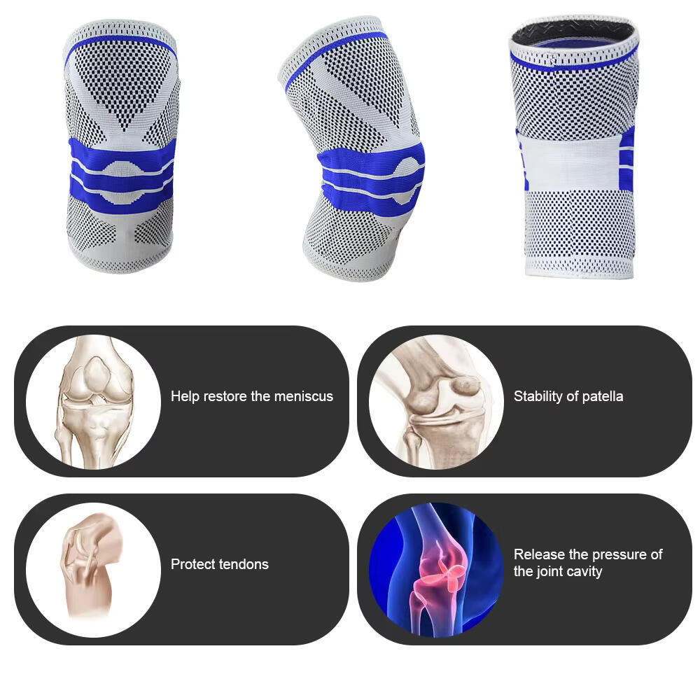 Rodillera Deportiva Transpirable de Compresión 3D – Soporte, Estabilidad y Máximo Confort