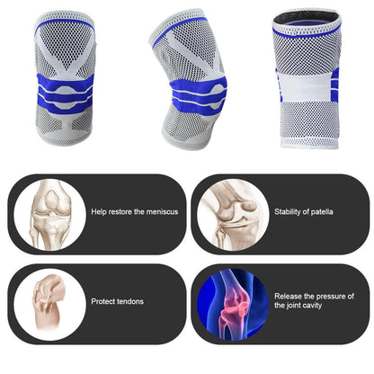 Rodillera Deportiva Transpirable de Compresión 3D – Soporte, Estabilidad y Máximo Confort