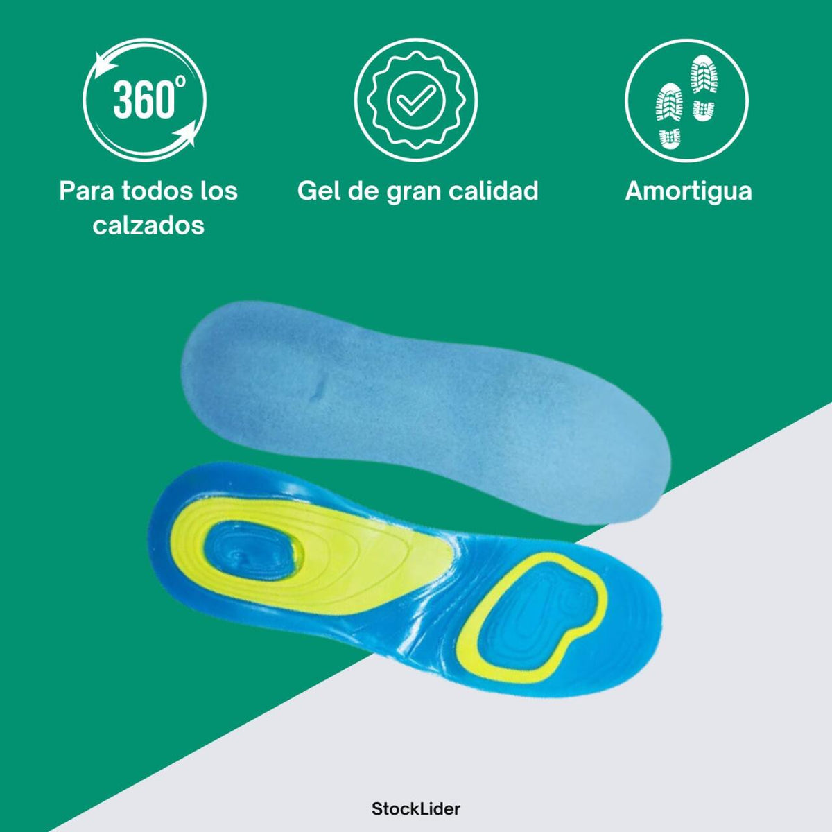 Plantilla gel hombre