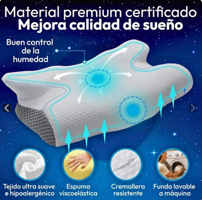 SomaiaSleep™ Almohada Cervical + Funda Gratis