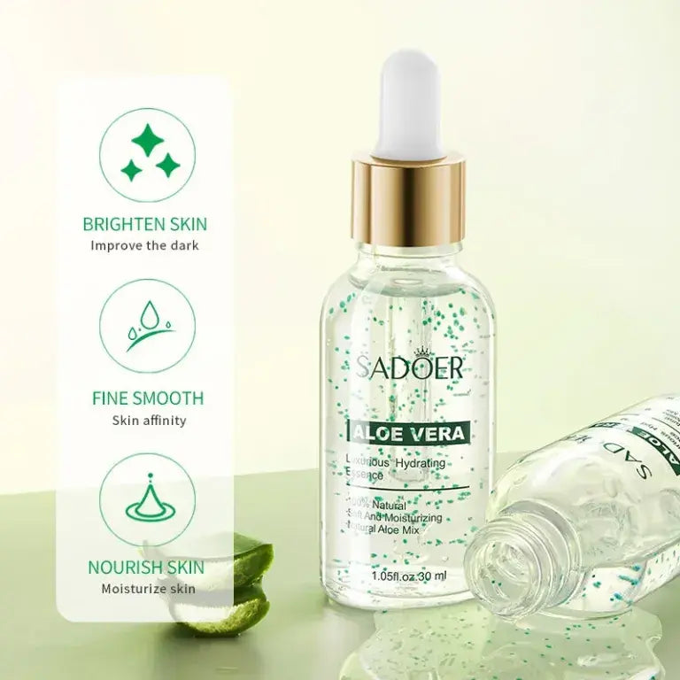 Esencia Facial Calmante e Hidratante 100% Natural con Aloe Vera – Hidratación y Regeneración Profunda