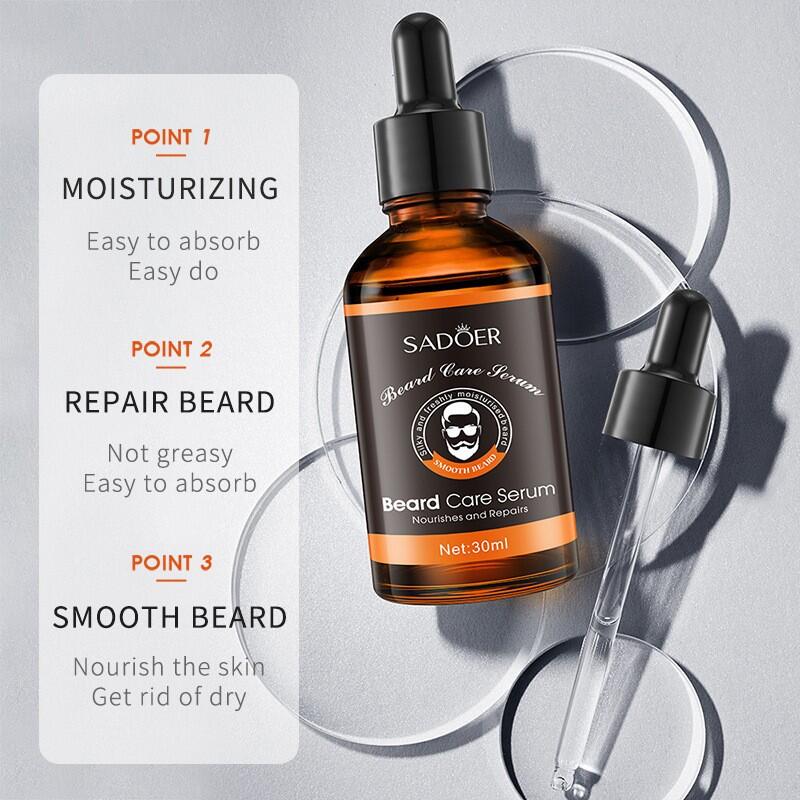 Sérum para el Cuidado de la Barba SADOER 30 ml – Nutrición, Crecimiento y Estilo Profesional
