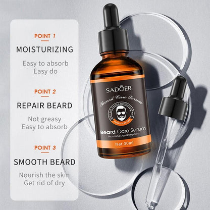 Sérum para el Cuidado de la Barba SADOER 30 ml – Nutrición, Crecimiento y Estilo Profesional