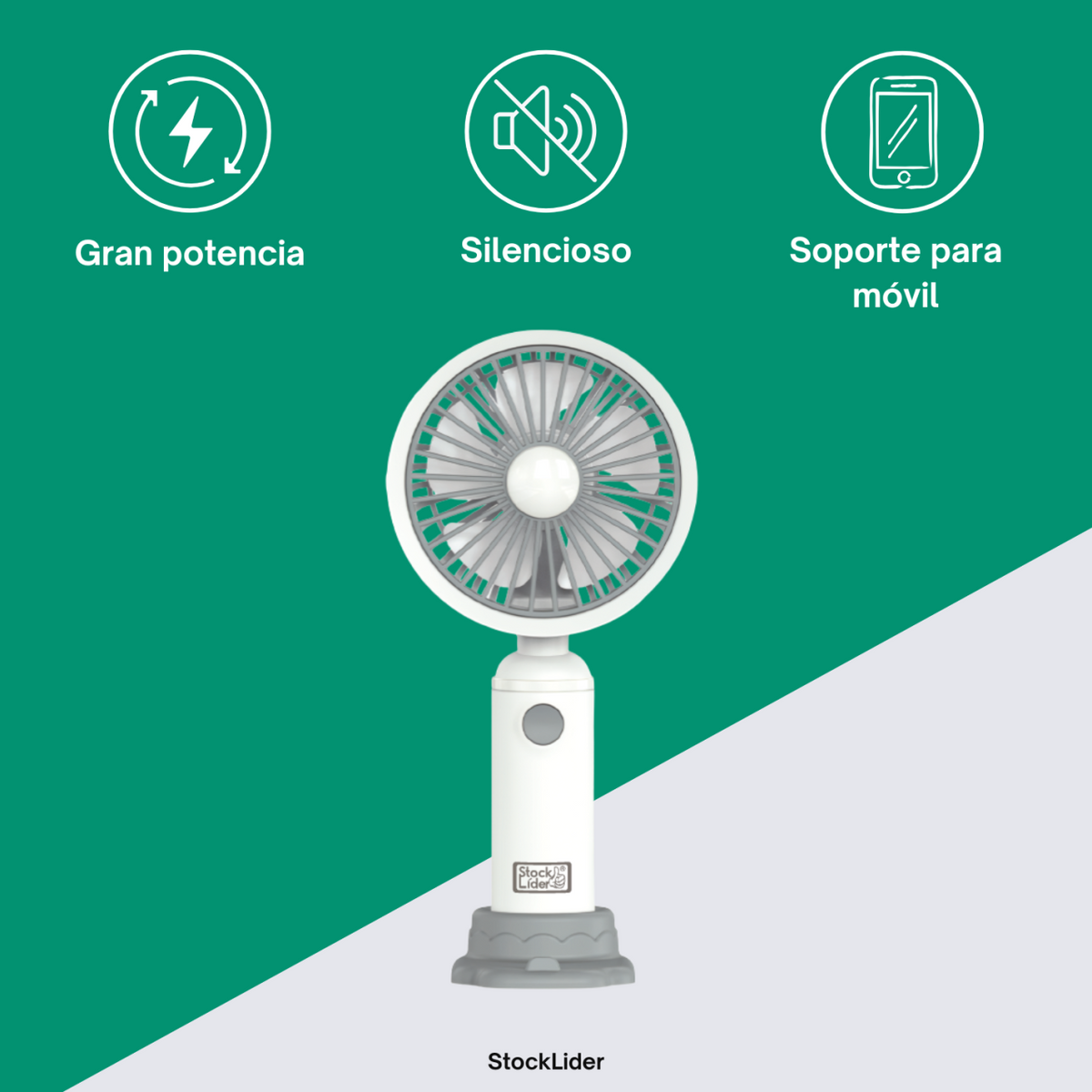 Ventilador portátil con base