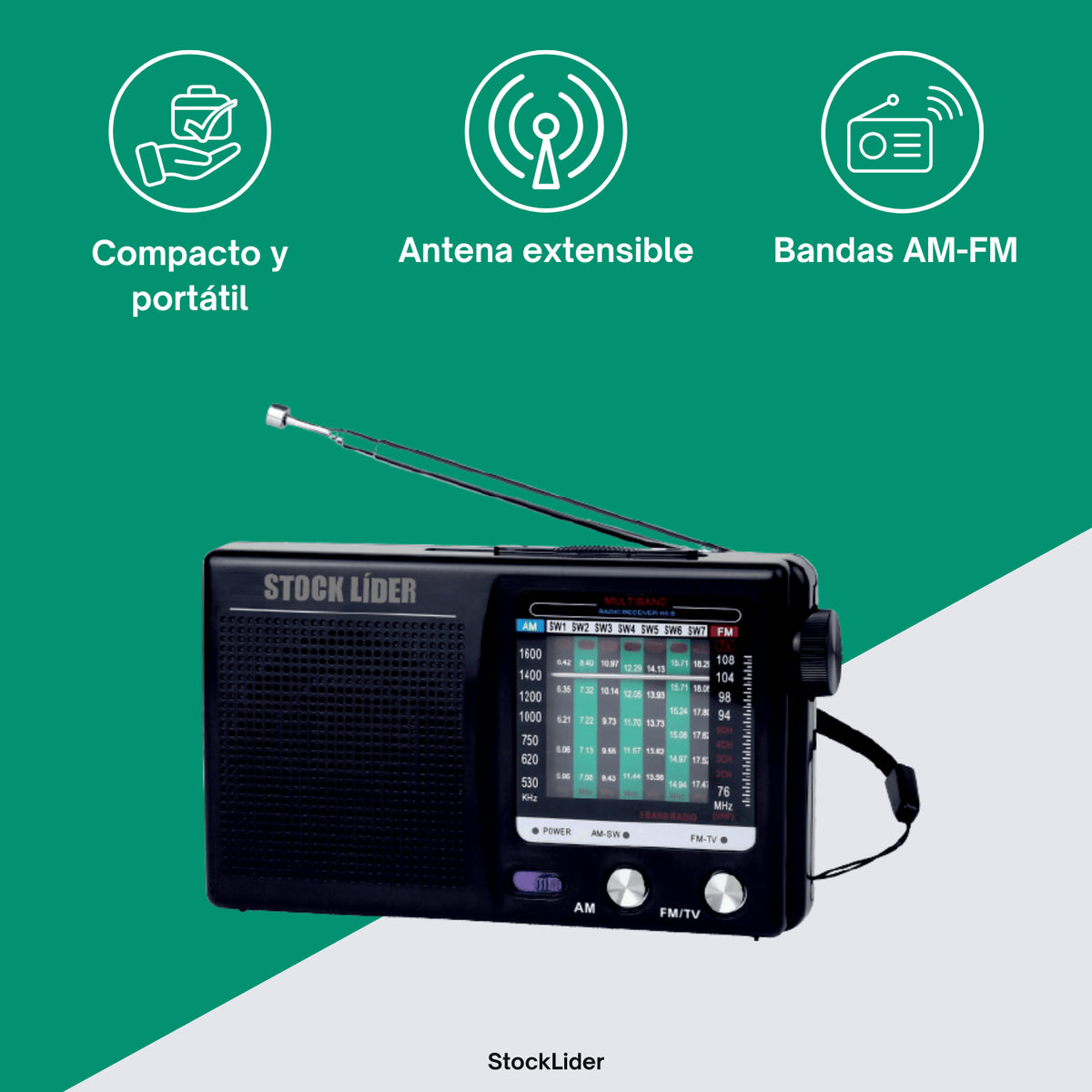RADIO AM-FM PORTÁTIL