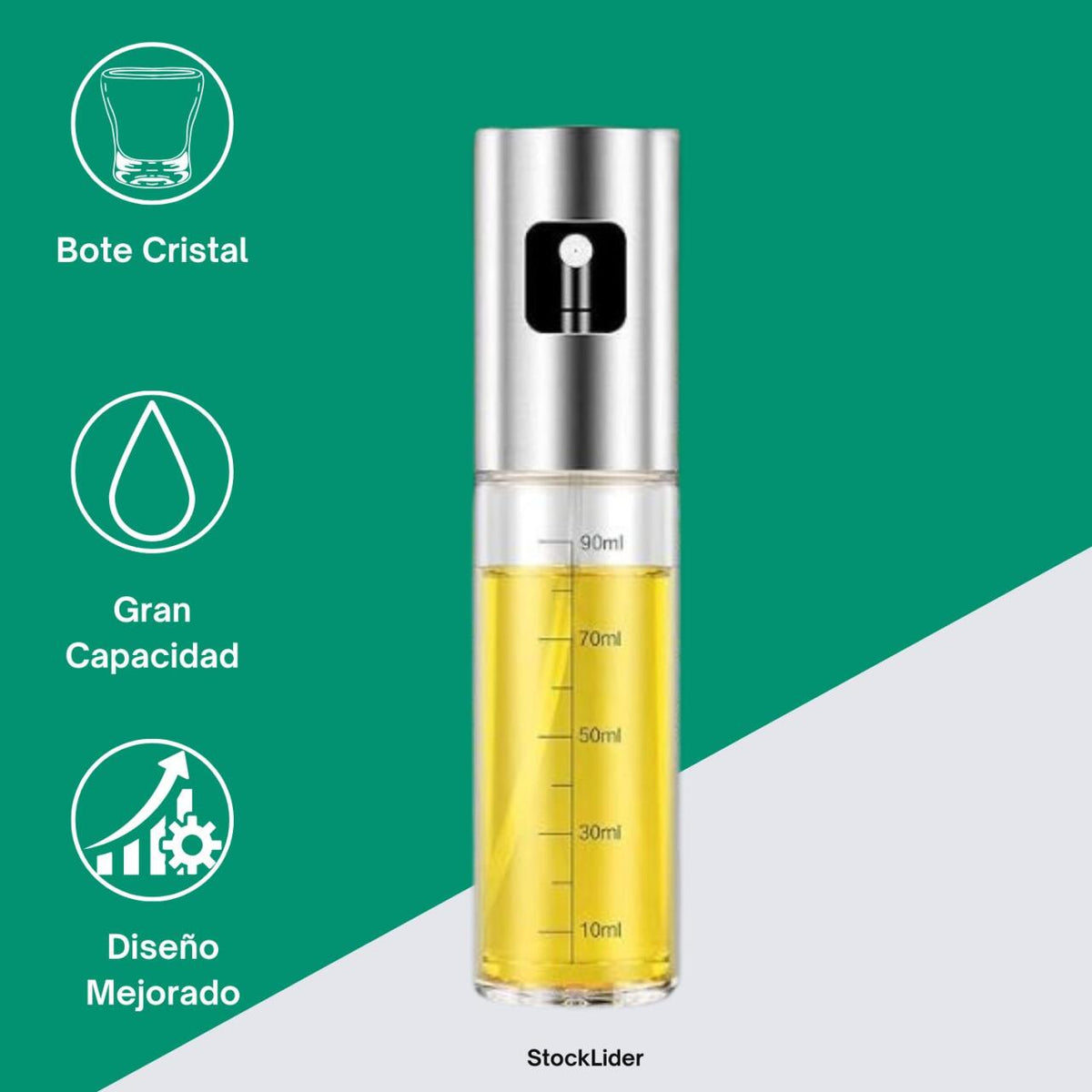 Pulverizador aceite + caja