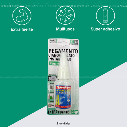 Pegamento cianoacrilato instantáneo