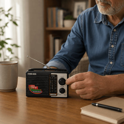 Radio Portátil Con 5 Bandas