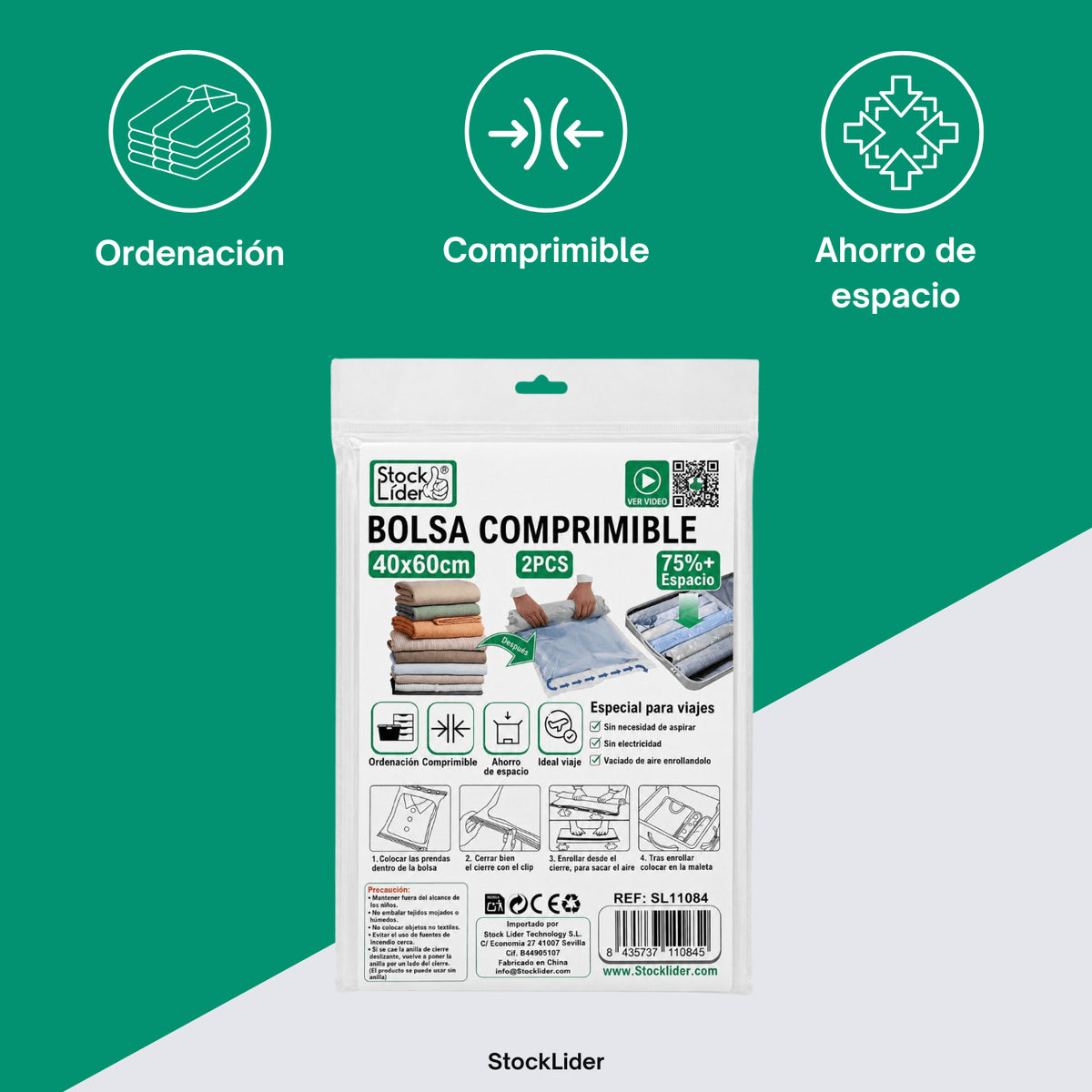 BOLSA COMPRIMIBLE 40X60