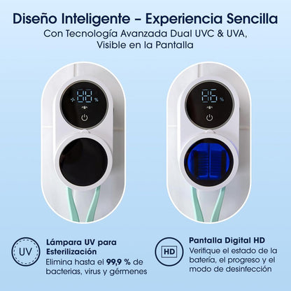 Soporte para cepillo de dientes con esterilizador