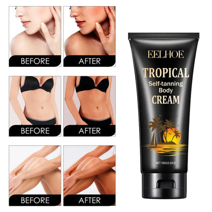 Crema Autobronceadora Tropical para Cuerpo | Bronceado Natural sin Sol y Acabado Uniforme