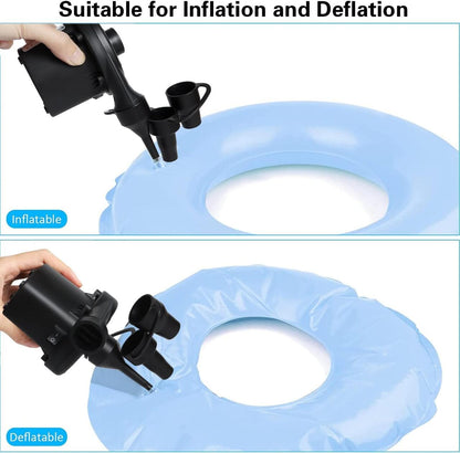 Inflador elèctric portàtil 240 V CA / 12 V CC – Bomba d'aire 2 en 1