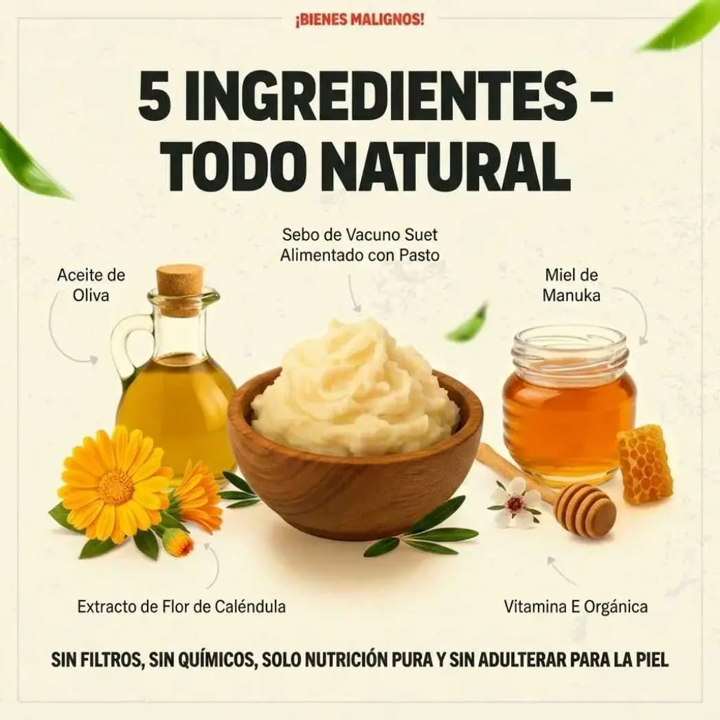 Crema Nutritiva de Sebo de Res Evil Goods 120g