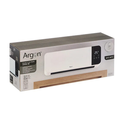 Calefactor de Pared Digital Argón 2000W con Mando a Distancia