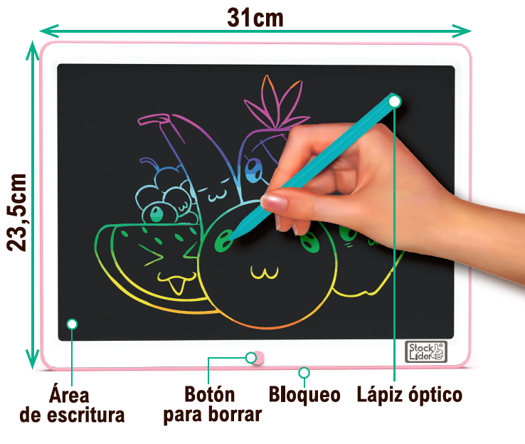 Pizarra mágica LCD 15 pulgadas