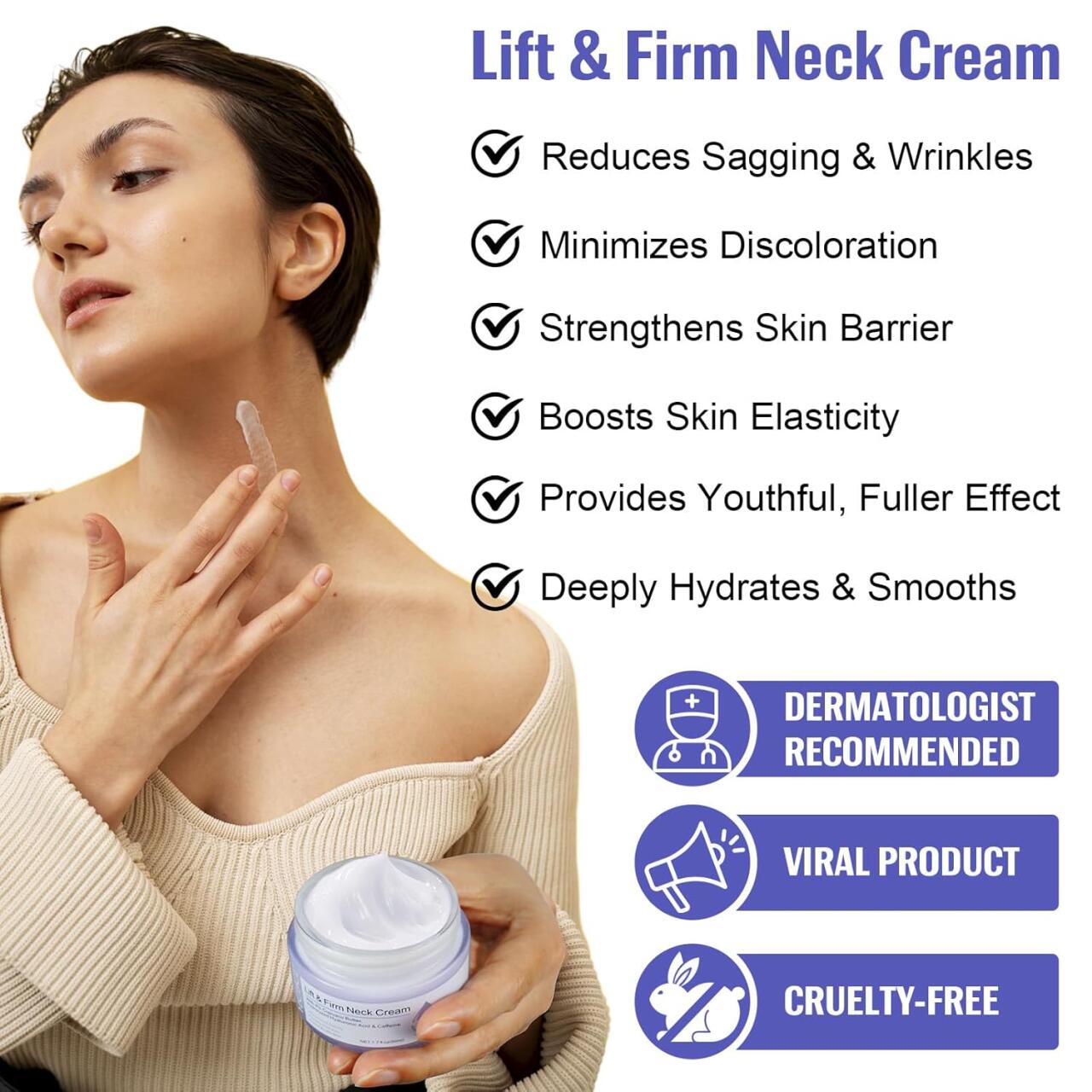 Crema Antienvejecimiento Para el Cuello y Escote