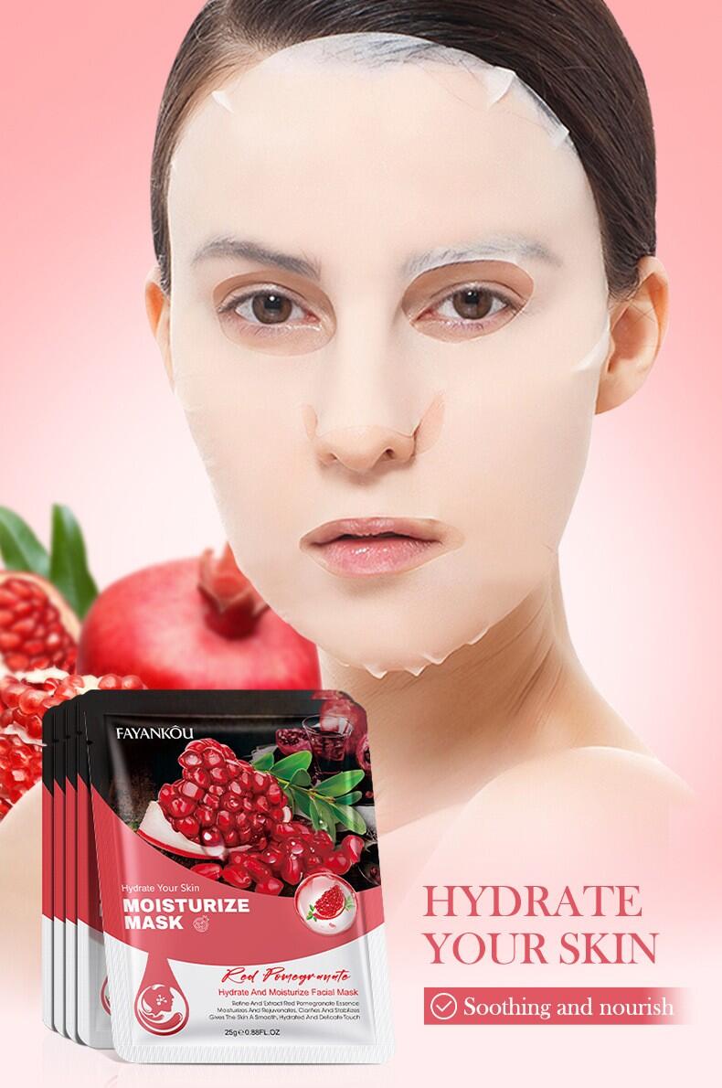 Mascarilla Facial Hidratante de Granada – Hidratación Profunda y Antioxidante Natural