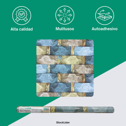 Rollo adhesivo pared y muebles 45cm x 2m