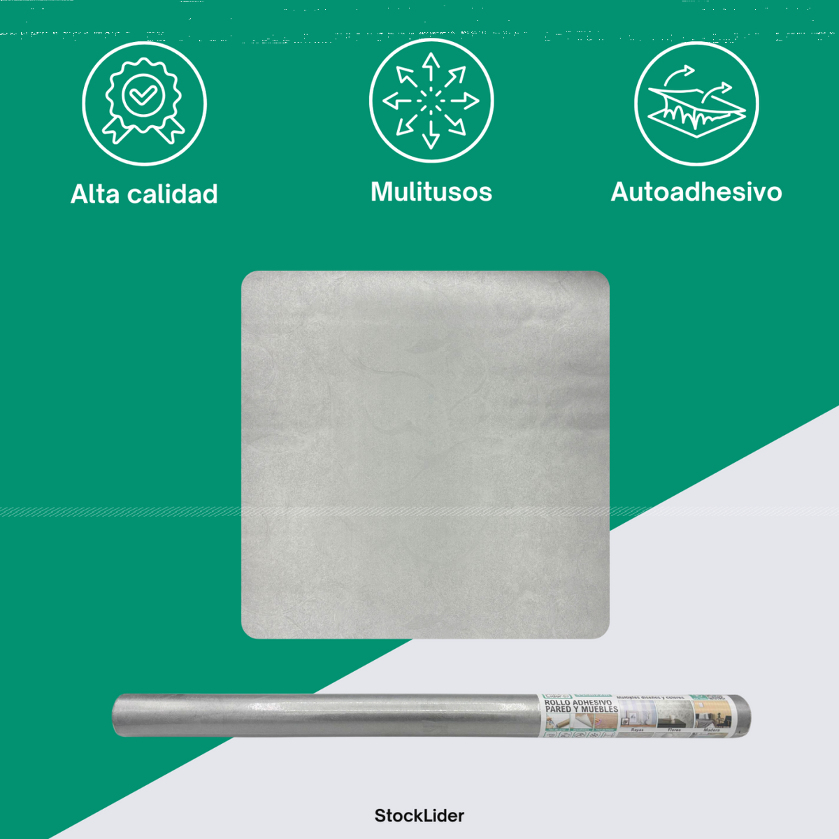 Rollo adhesivo pared y muebles 45cm x 2m