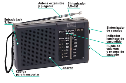 Radio AM-FM portátil