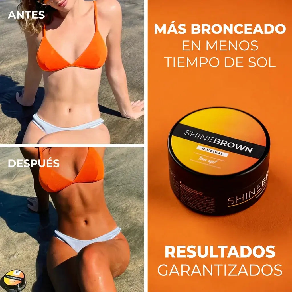 Shine Brown Crema Bronceadora Premium Original