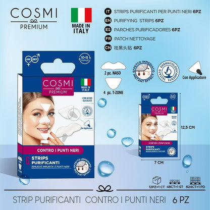 🧼 Parches Faciales Purificantes con Ácido Glicólico – Exfoliación Suave y Poros Limpios (6 Piezas)