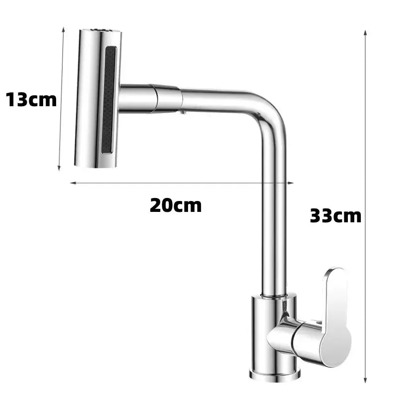 Torneira Giratória Com Cascata Para Extensão 4 em 1