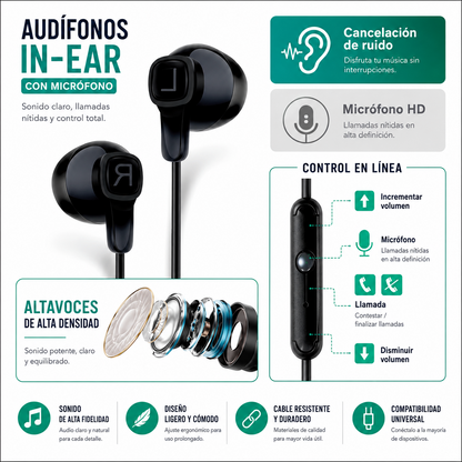 Auriculares con micrófono