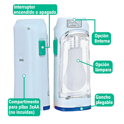 Linterna led doble 5w 300lm