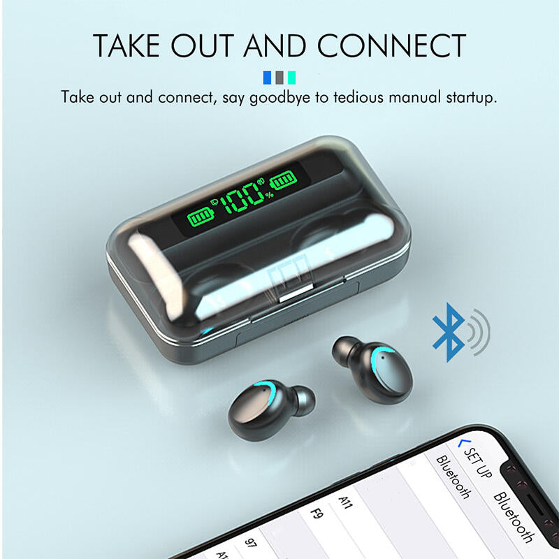 Auriculares inalámbricos F9 LED