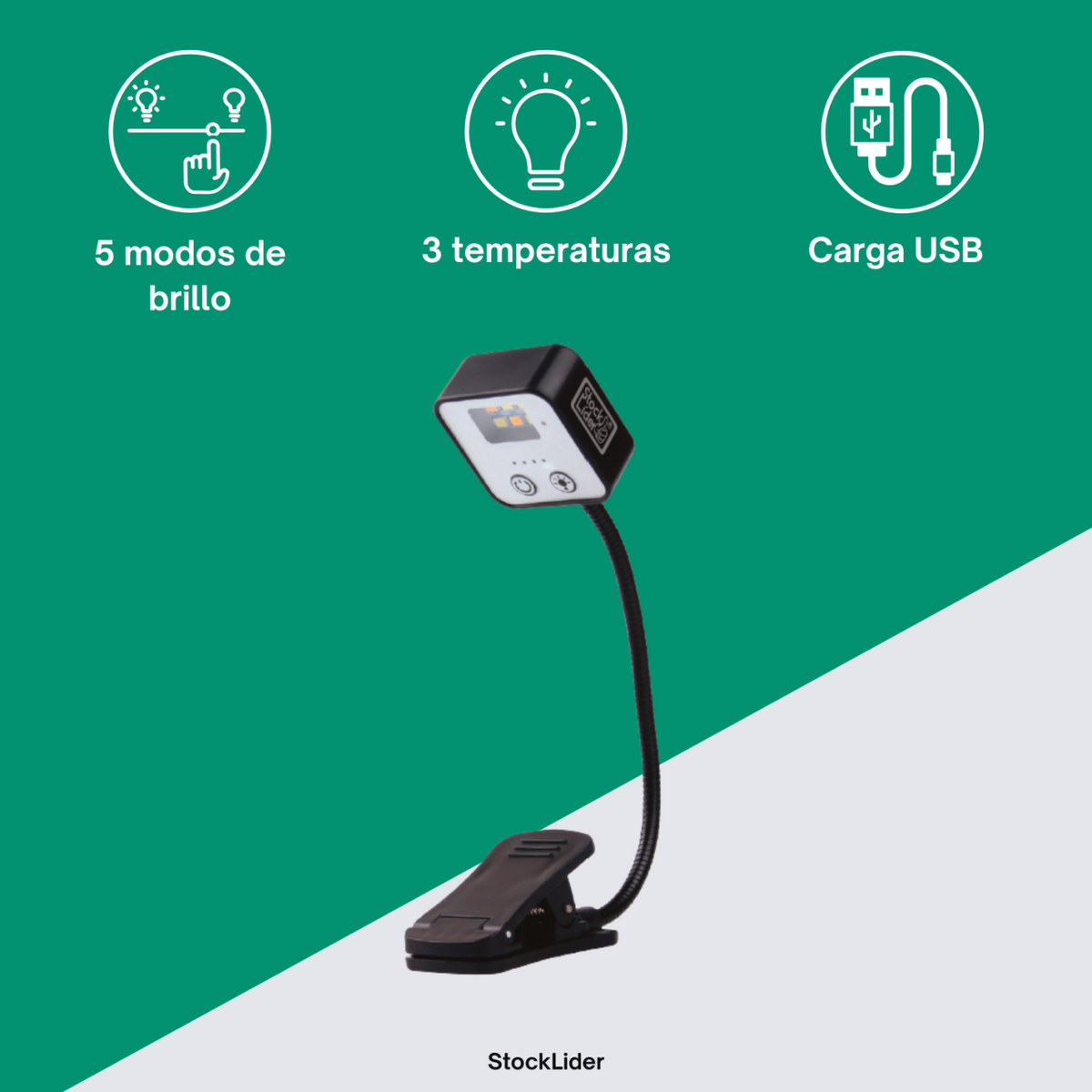 Lámpara de lectura 6 leds