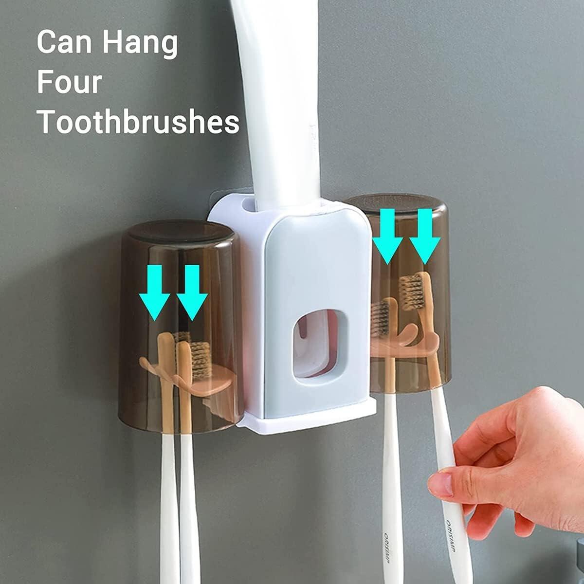 Soporte de Cepillo de Dientes con Dispensador Automático de Pasta