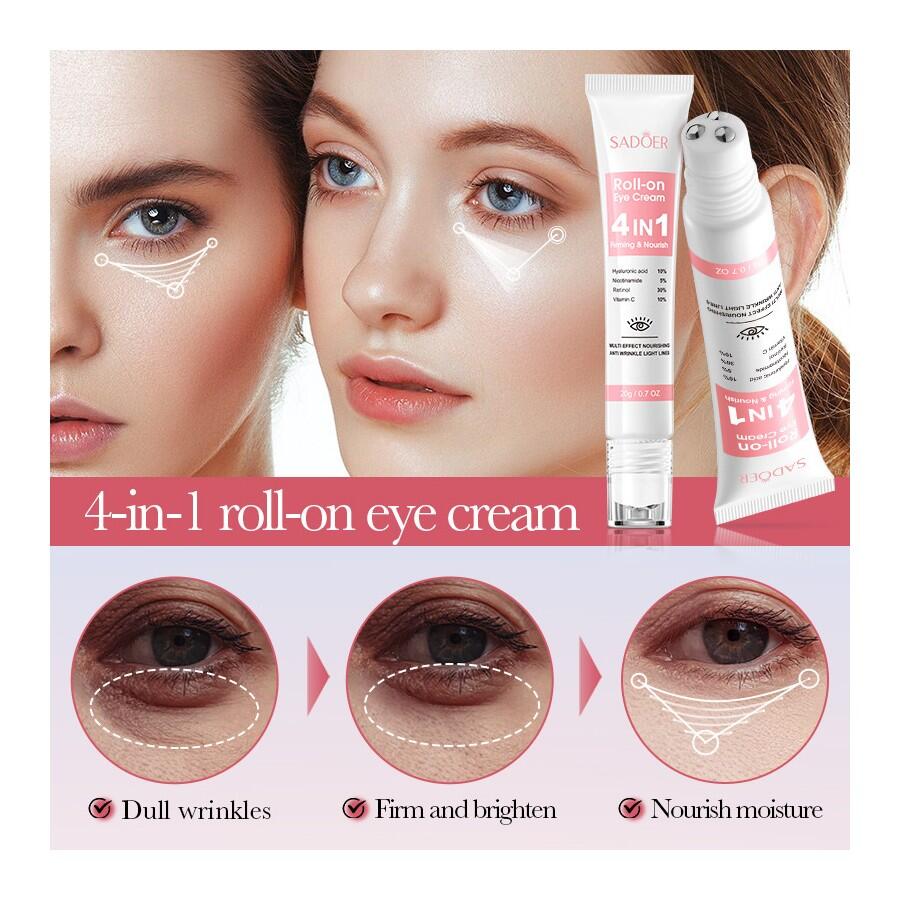 Contorno De Ojos 4 En 1 Repara Y Nutre 20gr. Sadoer