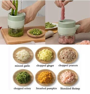 Cortador de Legumes Elétrico 4 em 1