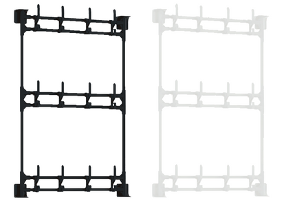 Perchero de pared 3 plantas