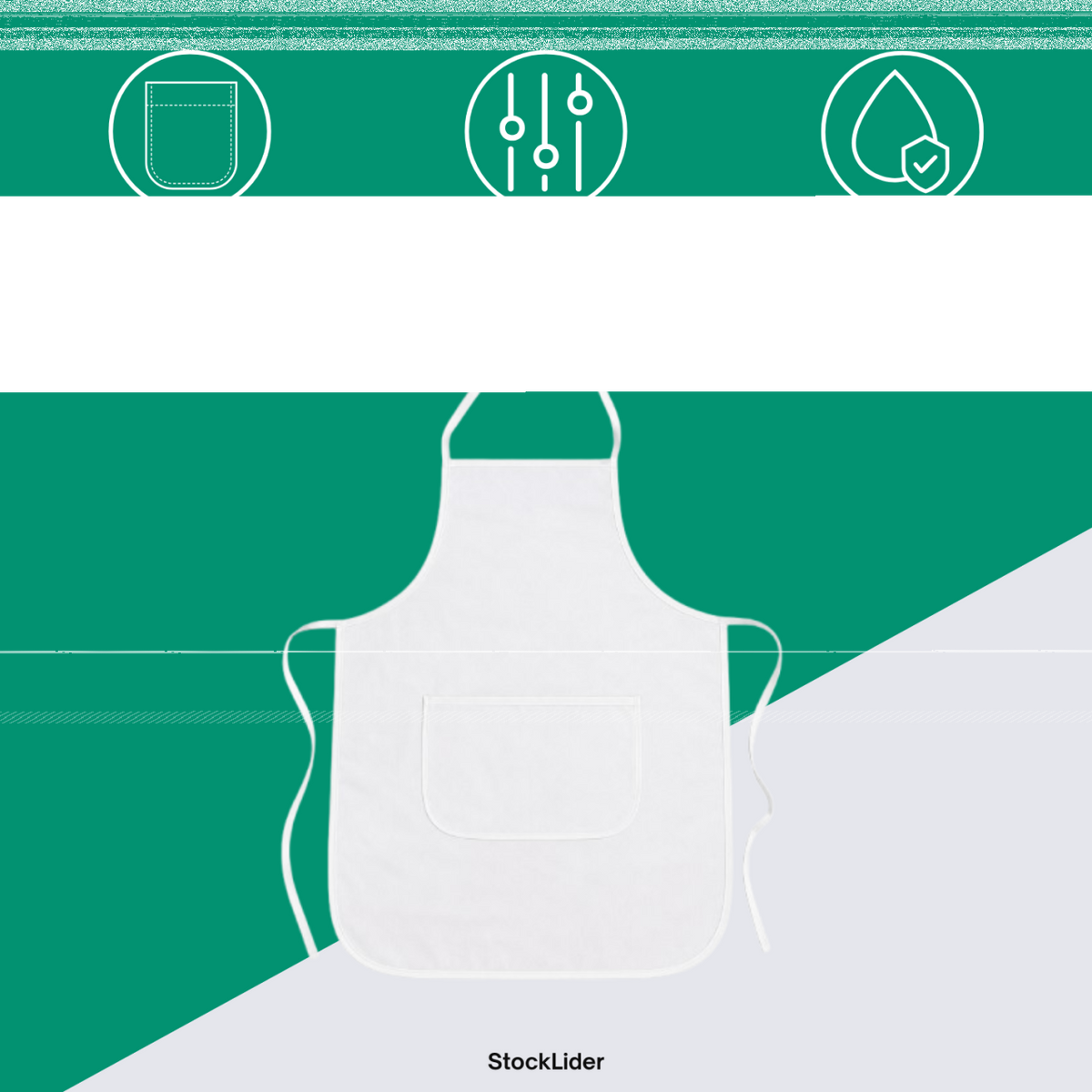 Delantal impermeable doble capa