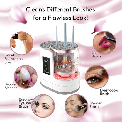 Máquina Eléctrica Limpiadora de Brochas de Maquillaje 💄✨