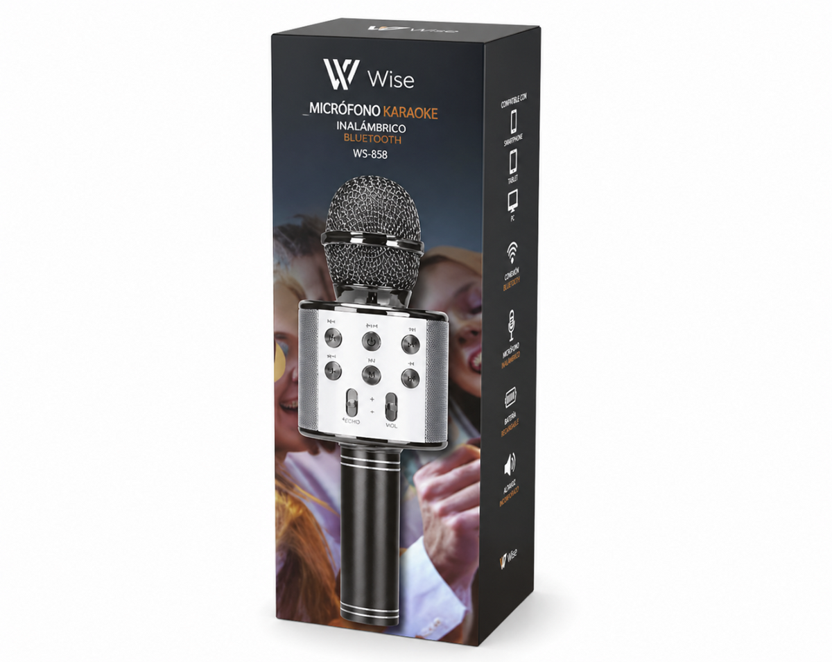 Micrófono Karaoke Bluetooth Portátil con Altavoz