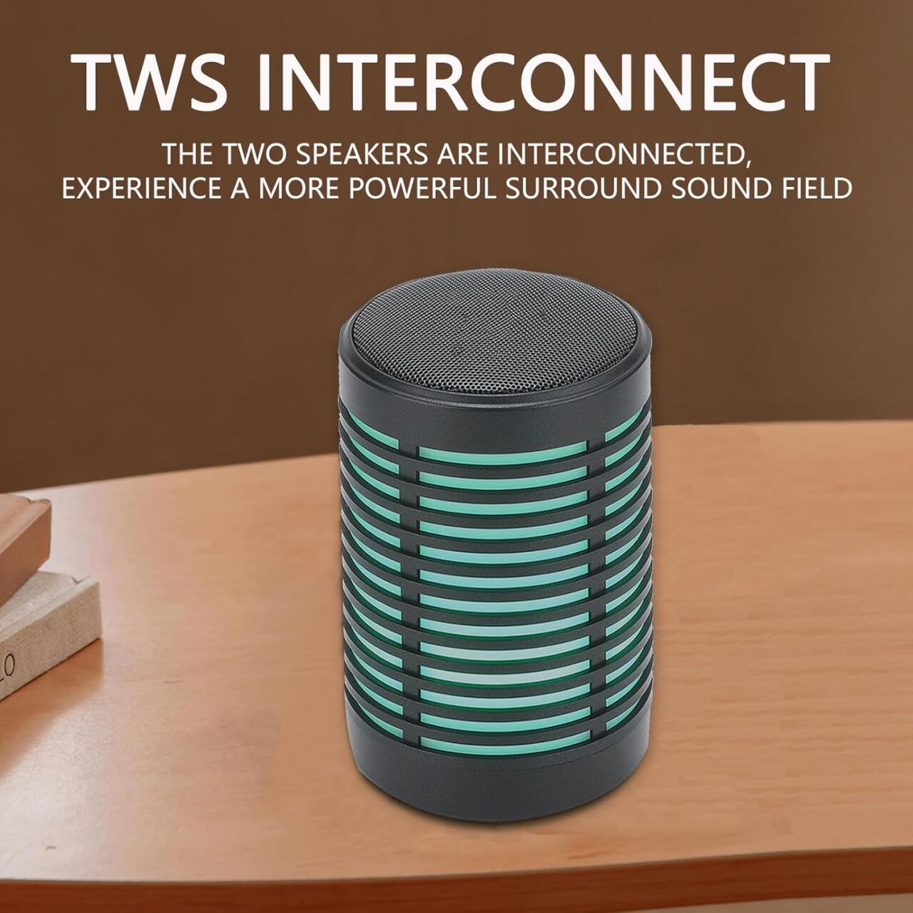 Altavoz portátil Wireless, Luz led, Bluetooth 5, potencia 5W, 500mah, BIG DIAMOND L17-B TG-371