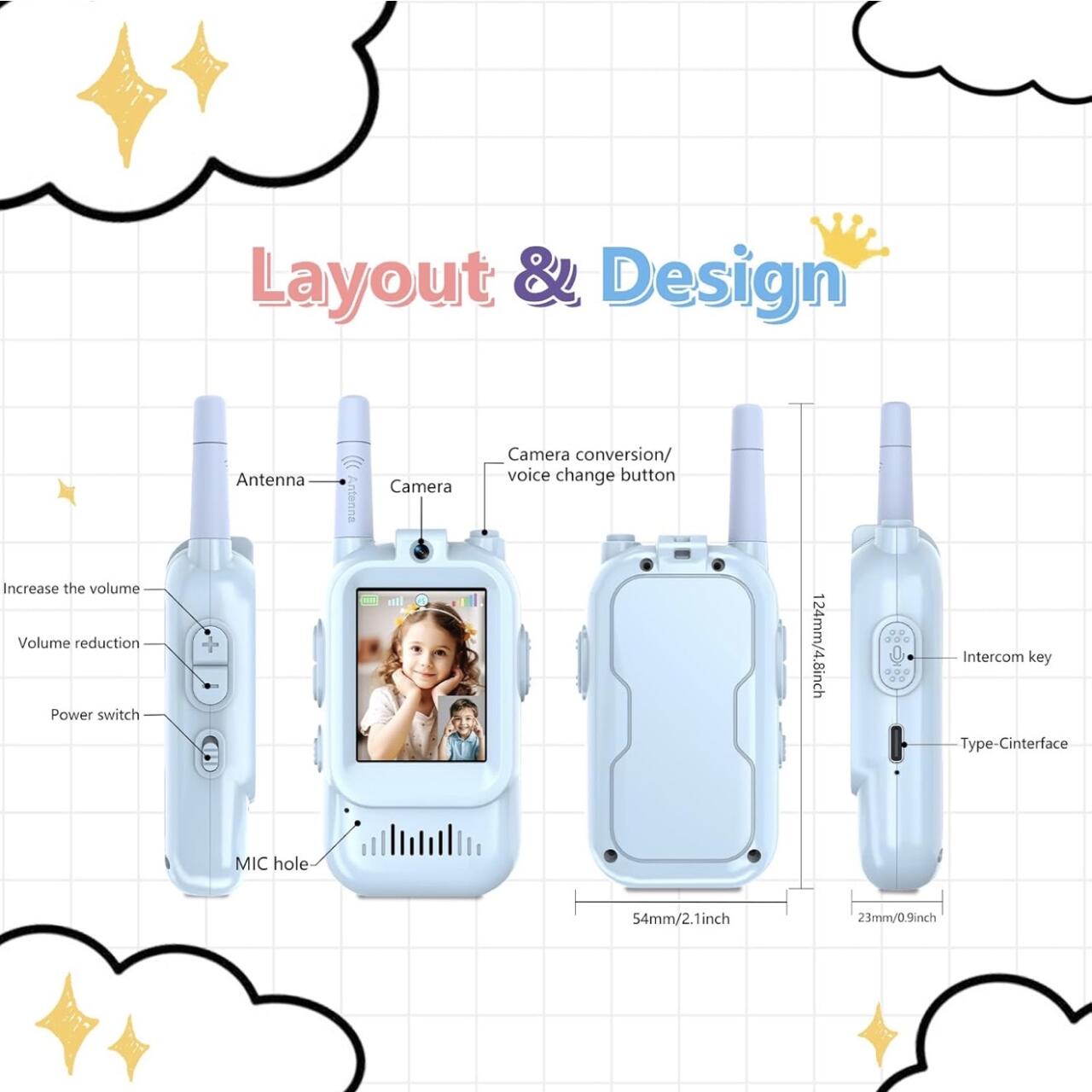 Walkie talkie para niños