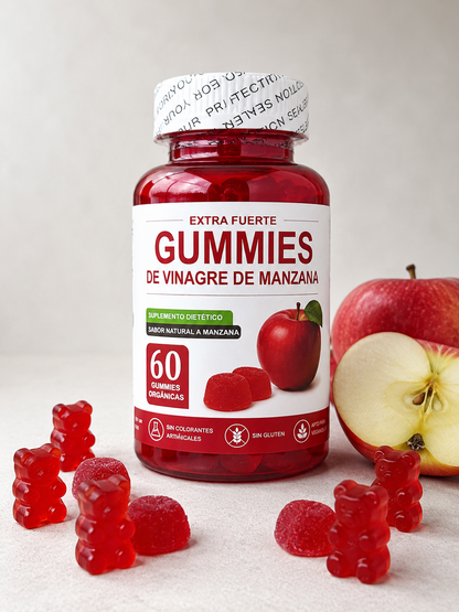Gummies de Vinagre de Manzana para Digestión y Adelgazamiento – Gomitas Keto Detox 65 Unidades