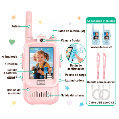 Walkie-talkies Con Pantalla Para Niños