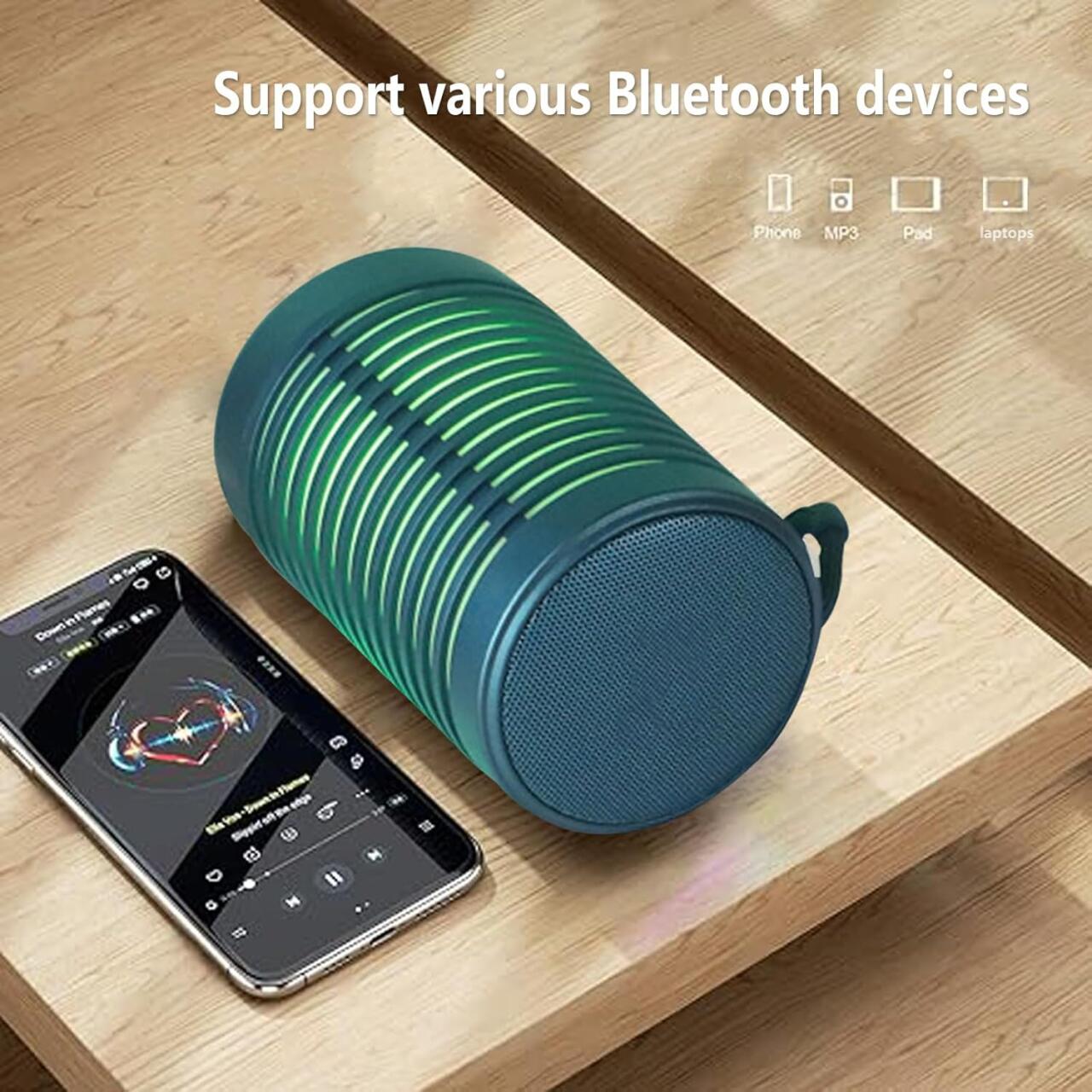 Altavoz portátil Wireless, Luz led, Bluetooth 5, potencia 5W, 500mah, BIG DIAMOND L17-B TG-371