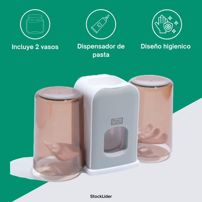 Soporte para cepillo de dientes con dispensador